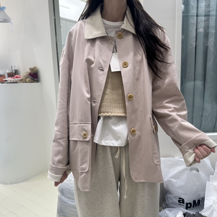 OURMOMENT韓國代購㊣女裝新款休閑職業真品時尚人氣熱賣夾克OURMOMENT夾克