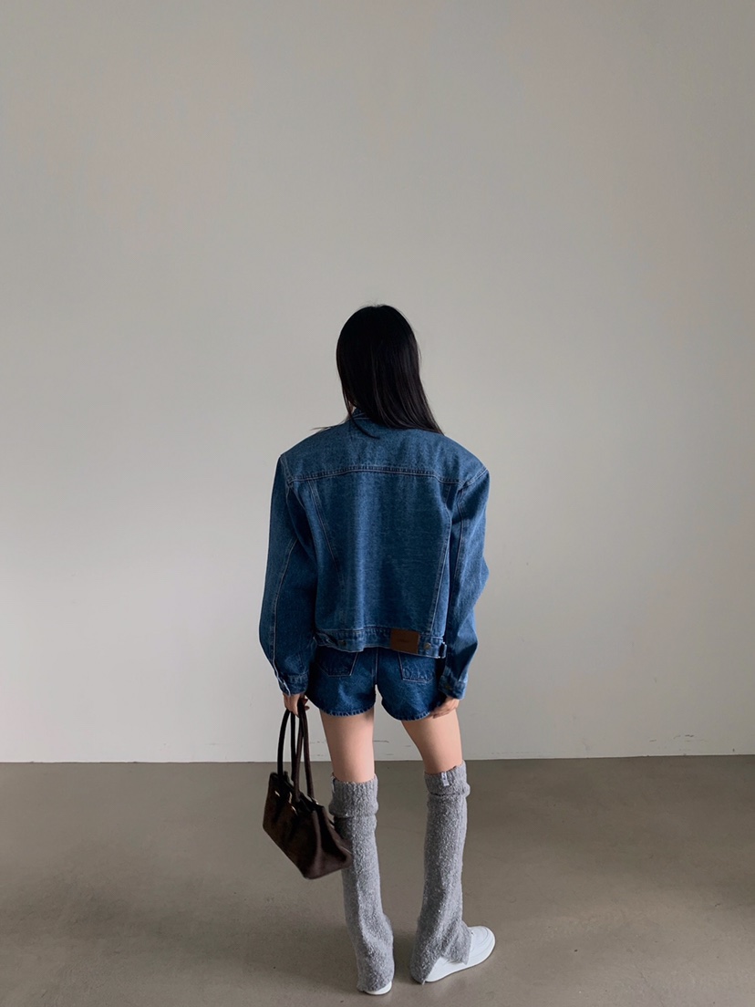 VERANDA韓國直郵㊣女裝新款25秋冬推薦時尚真品夾克寬松牛仔VERANDA夾克