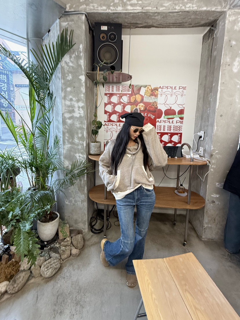 ABBEYLEE韓國代購㊣女士新品真品推薦休閑熱賣25秋冬牛仔褲修身ABBEYLEE牛仔褲