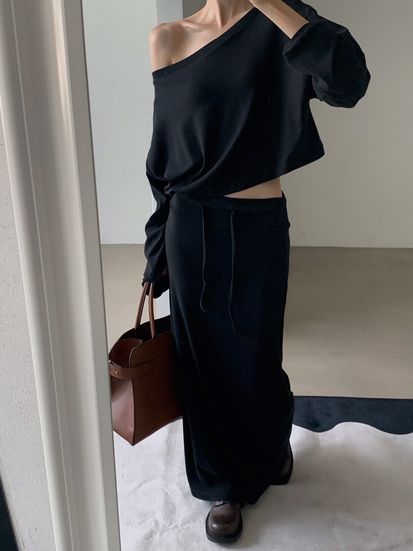 VERANDA東大門㊣直郵女士新款職業真品25秋冬時尚推薦長袖T恤VERANDA長袖T恤
