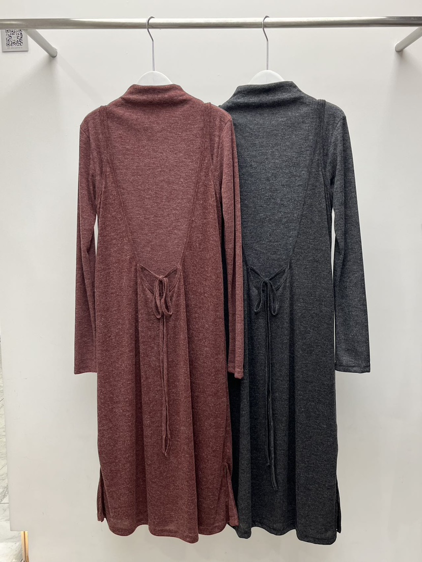 BEAMING SEOUL韓國直郵㊣女士新款時尚25秋冬連衣裙假兩件BEAMING SEOUL連衣裙