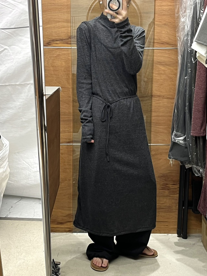 BEAMING SEOUL韓國直郵㊣女士新款時尚25秋冬連衣裙假兩件BEAMING SEOUL連衣裙