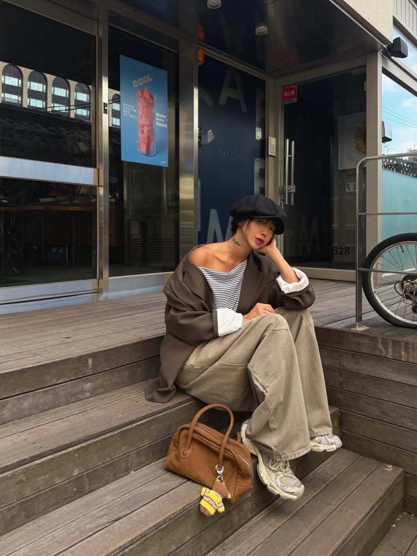 ABBEYLEE東大門㊣實拍女士新品休閑職業人氣真品25秋冬夾克ABBEYLEE夾克