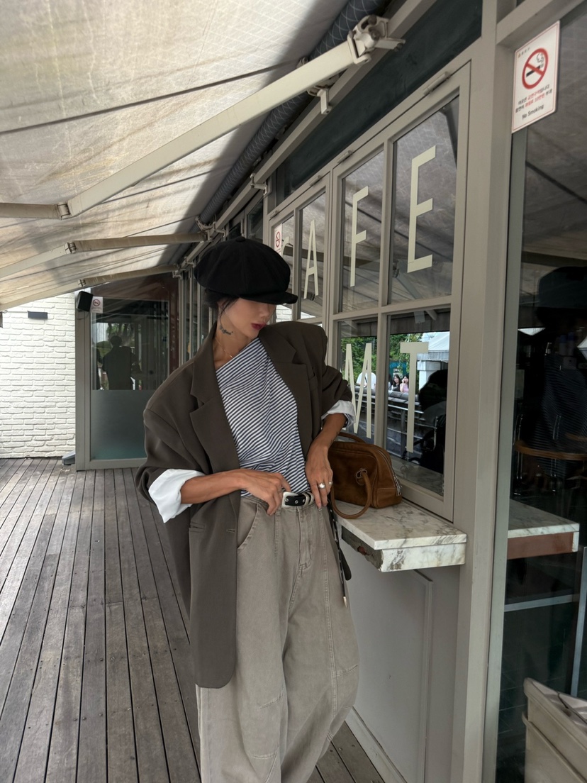 ABBEYLEE東大門㊣實拍女士新品休閑職業人氣真品25秋冬夾克ABBEYLEE夾克