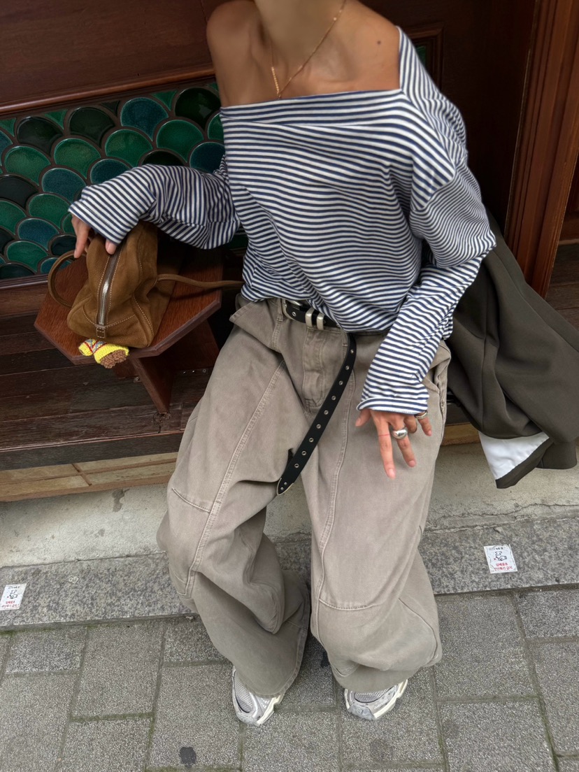 ABBEYLEE東大門㊣直郵女裝新品推薦25秋冬人氣長袖T恤不含內搭ABBEYLEE長袖T恤