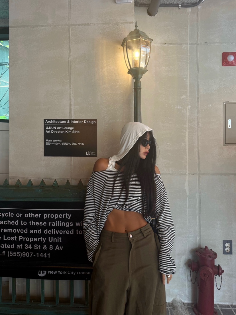ABBEYLEE韓國代購㊣女裝新品休閑人氣真品職業熱賣25秋冬T恤ABBEYLEET恤