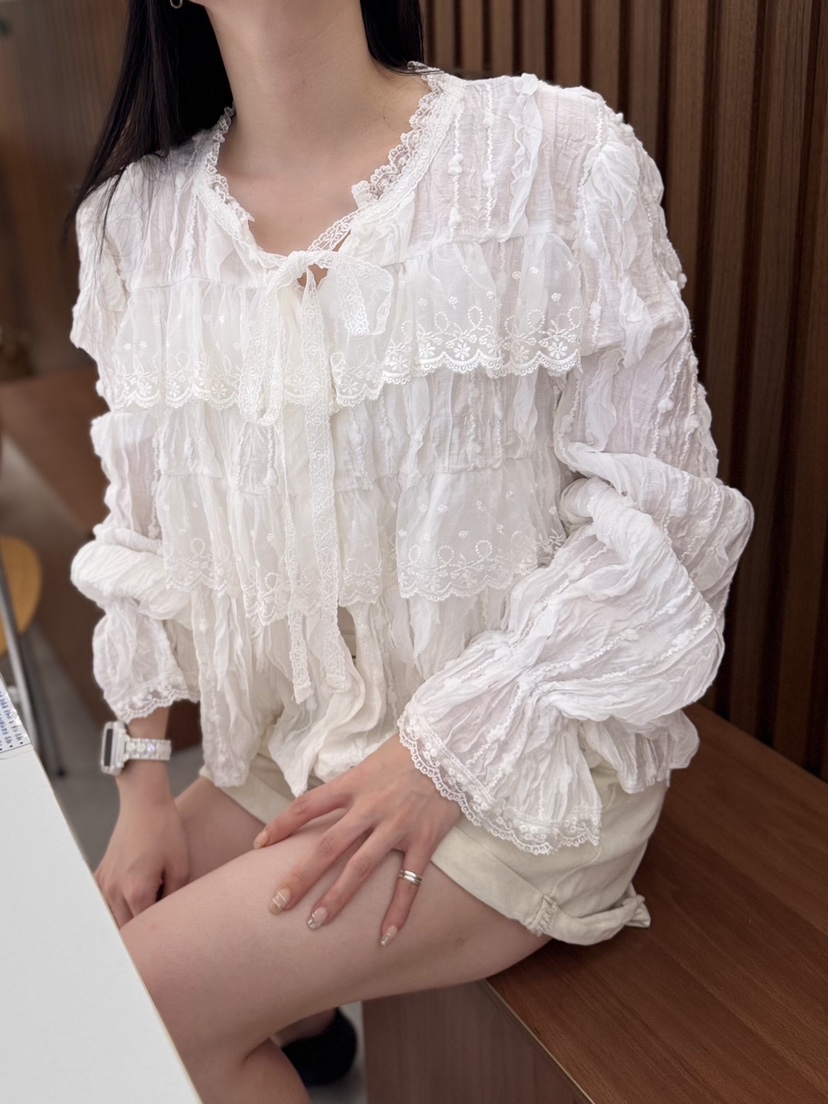 MELTED-P東大門㊣直郵女裝新品職業時尚休閑真品襯衫蕾絲衫MELTED-P襯衫/蕾絲衫