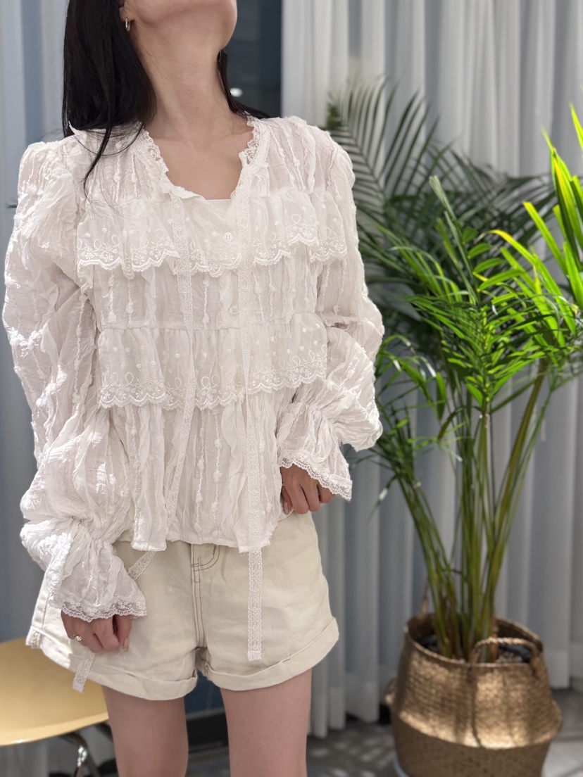 MELTED-P東大門㊣直郵女裝新品職業時尚休閑真品襯衫蕾絲衫MELTED-P襯衫/蕾絲衫