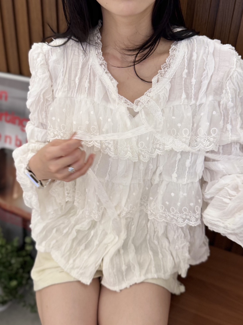 MELTED-P東大門㊣直郵女裝新品職業時尚休閑真品襯衫蕾絲衫MELTED-P襯衫/蕾絲衫