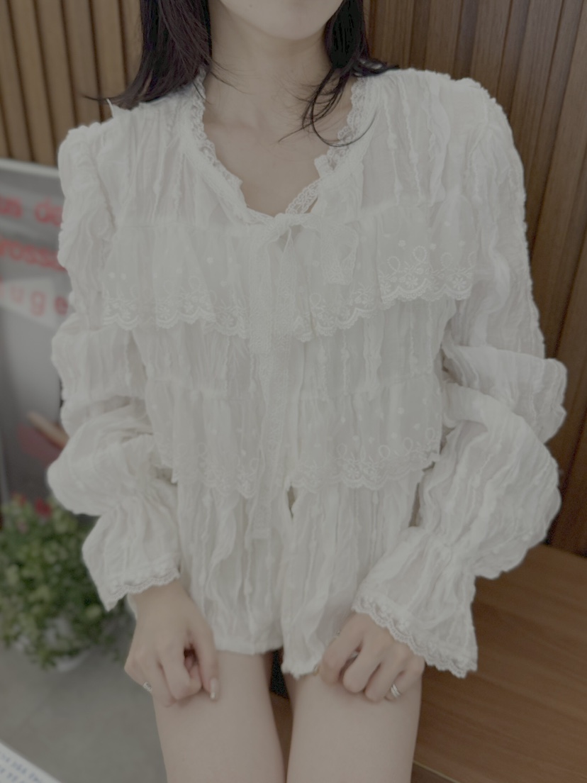 MELTED-P東大門㊣直郵女裝新品職業時尚休閑真品襯衫蕾絲衫MELTED-P襯衫/蕾絲衫