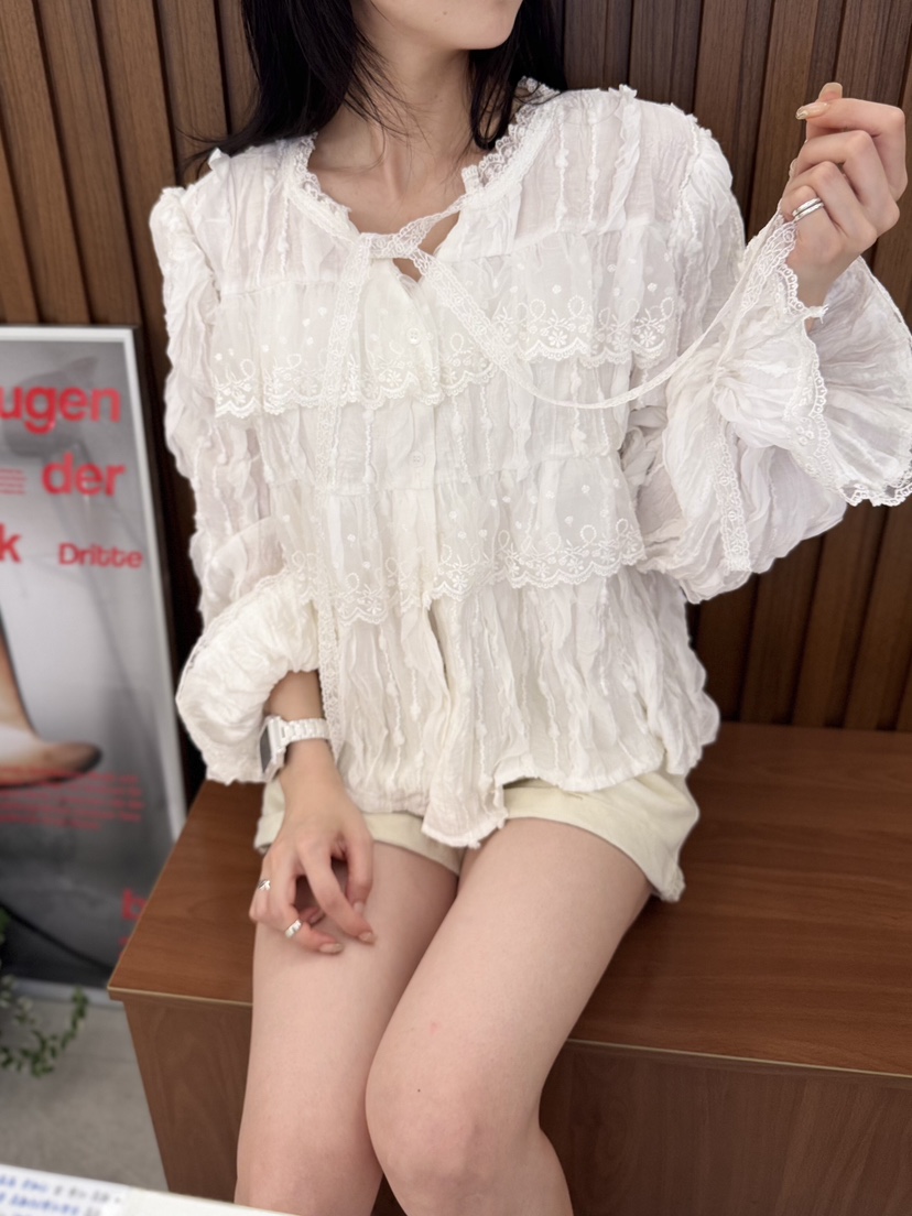 MELTED-P東大門㊣直郵女裝新品職業時尚休閑真品襯衫蕾絲衫MELTED-P襯衫/蕾絲衫