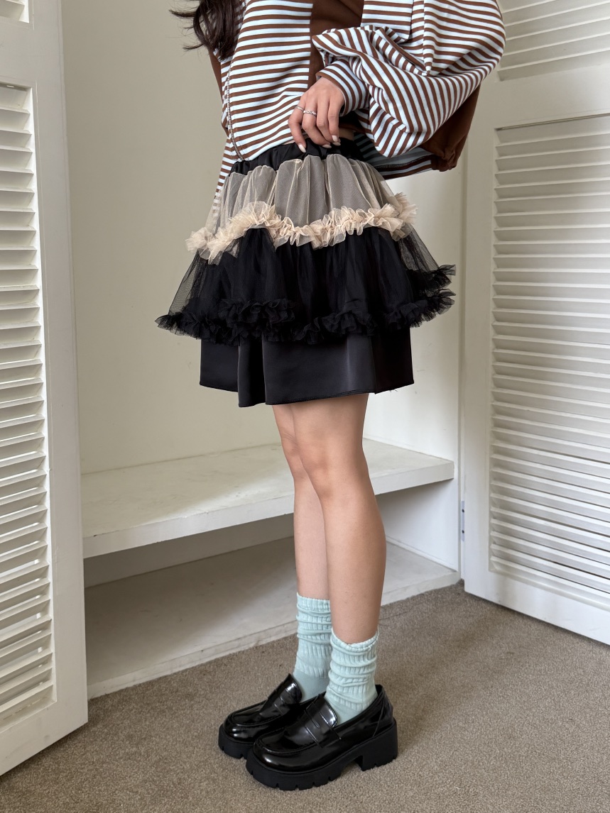 MAISONDEGLORY東大門㊣直郵女士新款熱賣人氣推薦時尚短裙漁網MAISON DE GLORY短裙