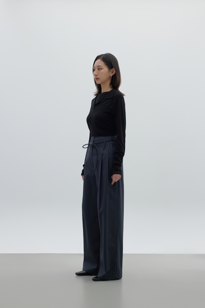 LE-PPL東大門㊣代購女士新款職業熱賣休閑褲含腰繩套裝腰帶LE-PPL休閑褲