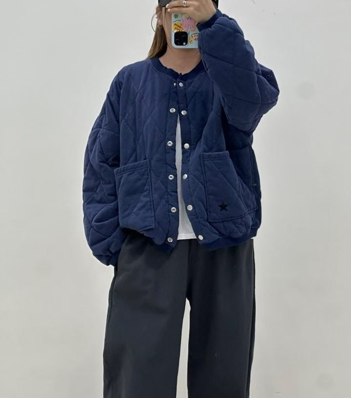 ZACCU韓國代購㊣女裝新款熱賣休閑推薦人氣真品職業夾克絎縫ZACCU夾克