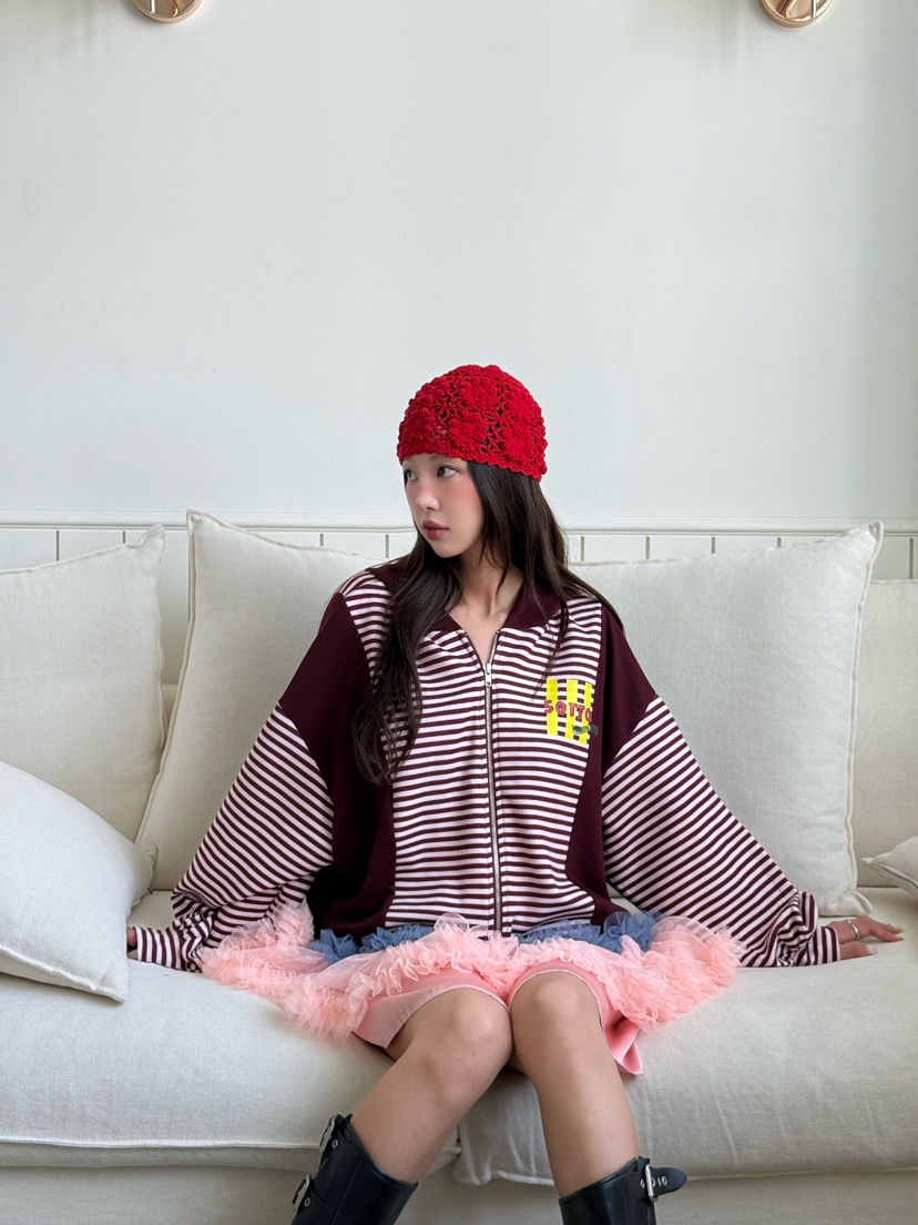 MAISONDEGLORY東大門㊣實拍女裝新款時尚真品休閑推薦25秋冬衛衣MAISON DE GLORY衛衣圖色2