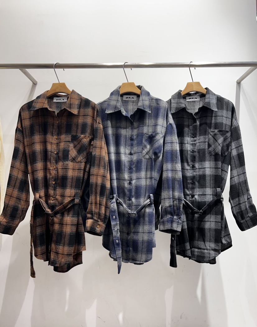 OLA東大門㊣實拍女士新品真品人氣時尚熱賣襯衫蕾絲衫含腰帶mellor/OLA襯衫/蕾絲衫