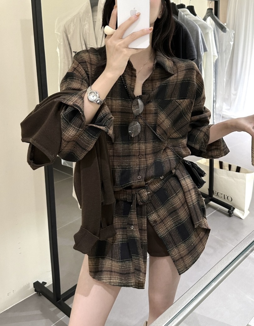 OLA東大門㊣實拍女士新品真品人氣時尚熱賣襯衫蕾絲衫含腰帶mellor/OLA襯衫/蕾絲衫