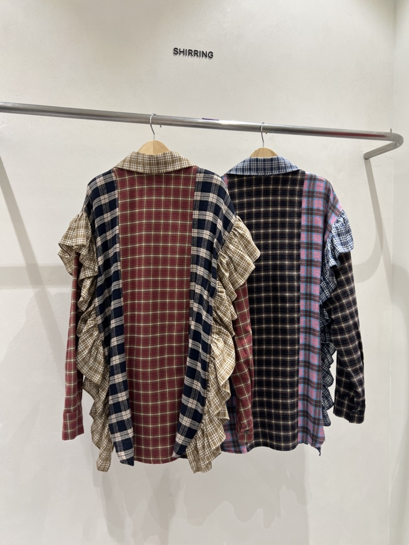 SHIRRING韓國直郵㊣女士新品休閑熱賣人氣25秋冬襯衫蕾絲衫SHIRRING襯衫/蕾絲衫