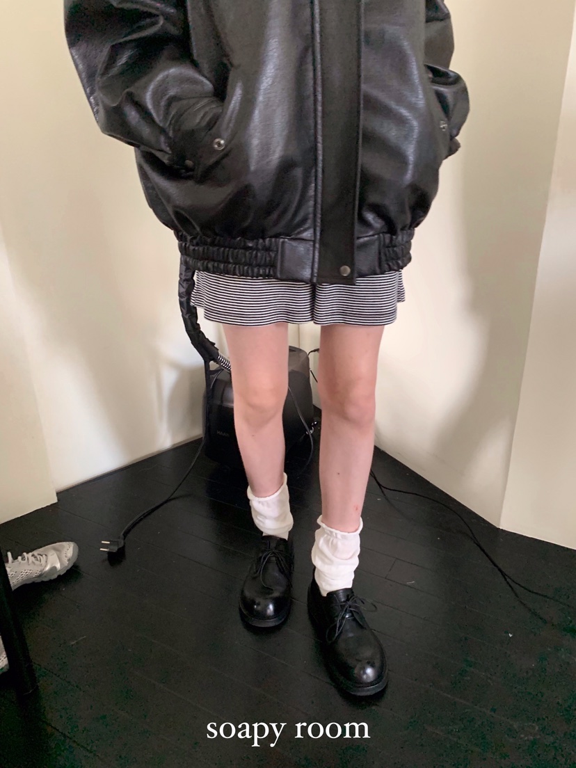 SOAPYROOM韓國直郵㊣女裝新款人氣真品推薦熱賣25秋冬夾克皮革SOAPYROOM夾克