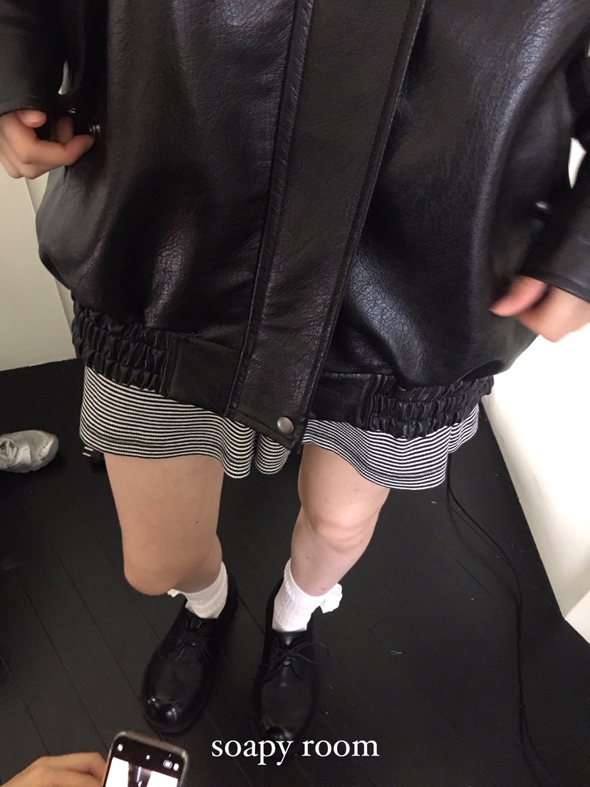 SOAPYROOM韓國直郵㊣女裝新款人氣真品推薦熱賣25秋冬夾克皮革SOAPYROOM夾克