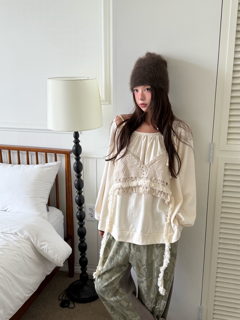 MAISONDEGLORY韓國直郵㊣女士新品休閑推薦時尚真品熱賣衛衣MAISON DE GLORY衛衣