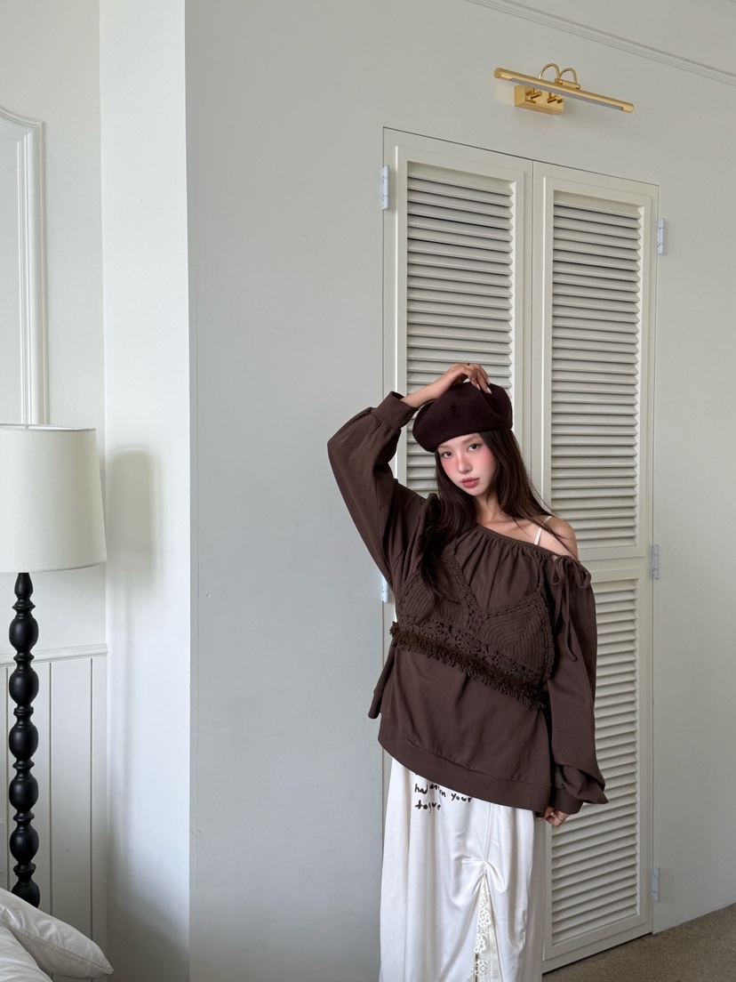 MAISONDEGLORY韓國直郵㊣女士新品休閑推薦時尚真品熱賣衛衣MAISON DE GLORY衛衣