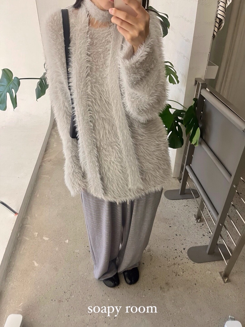 SOAPYROOM東大門㊣實拍女士新款推薦人氣真品休閑毛衣含脖帶SOAPYROOM毛衣