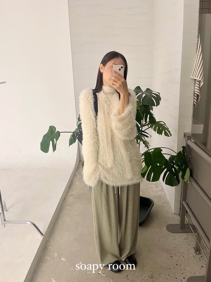 SOAPYROOM東大門㊣實拍女士新款推薦人氣真品休閑毛衣含脖帶SOAPYROOM毛衣