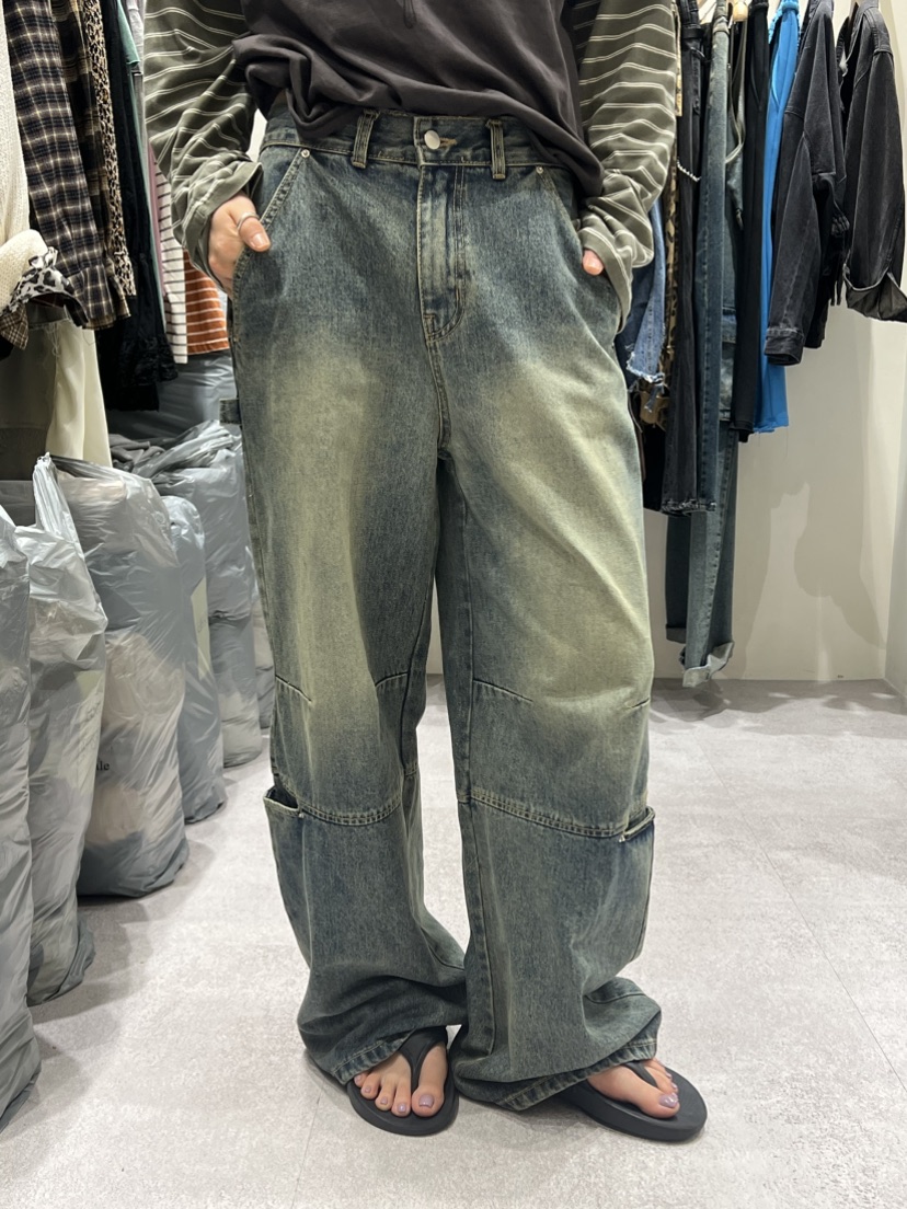 SHIRRING韓國代購㊣女士新品25秋冬推薦真品時尚熱賣牛仔褲SHIRRING牛仔褲