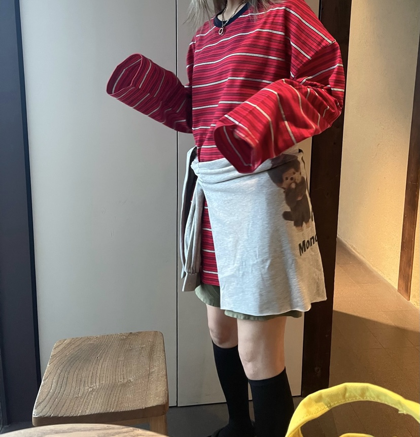 CRACKERS韓國直郵㊣女裝新品職業時尚推薦25秋冬熱賣長袖T恤CRACKERS長袖T恤