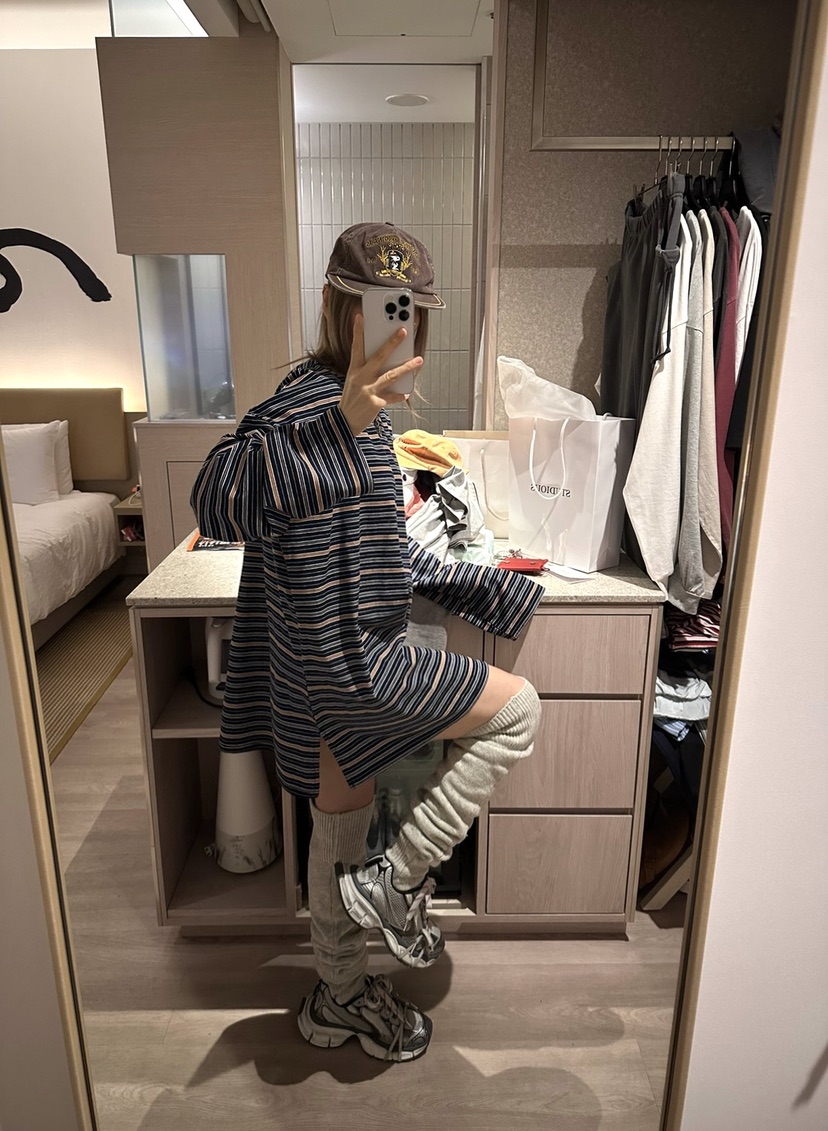 CRACKERS韓國直郵㊣女裝新品職業時尚推薦25秋冬熱賣長袖T恤CRACKERS長袖T恤