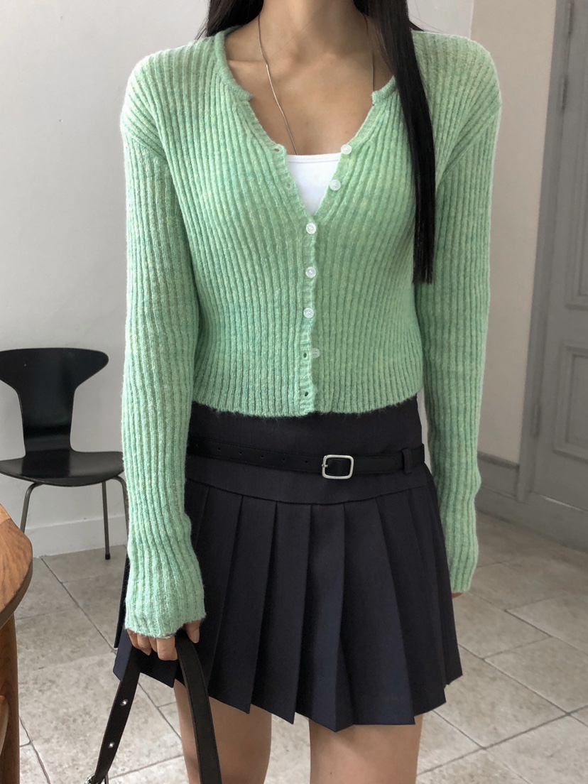 ROUGH韓國代購㊣女裝新款人氣時尚推薦熱賣休閑真品職業針織衫ROUGH針織衫