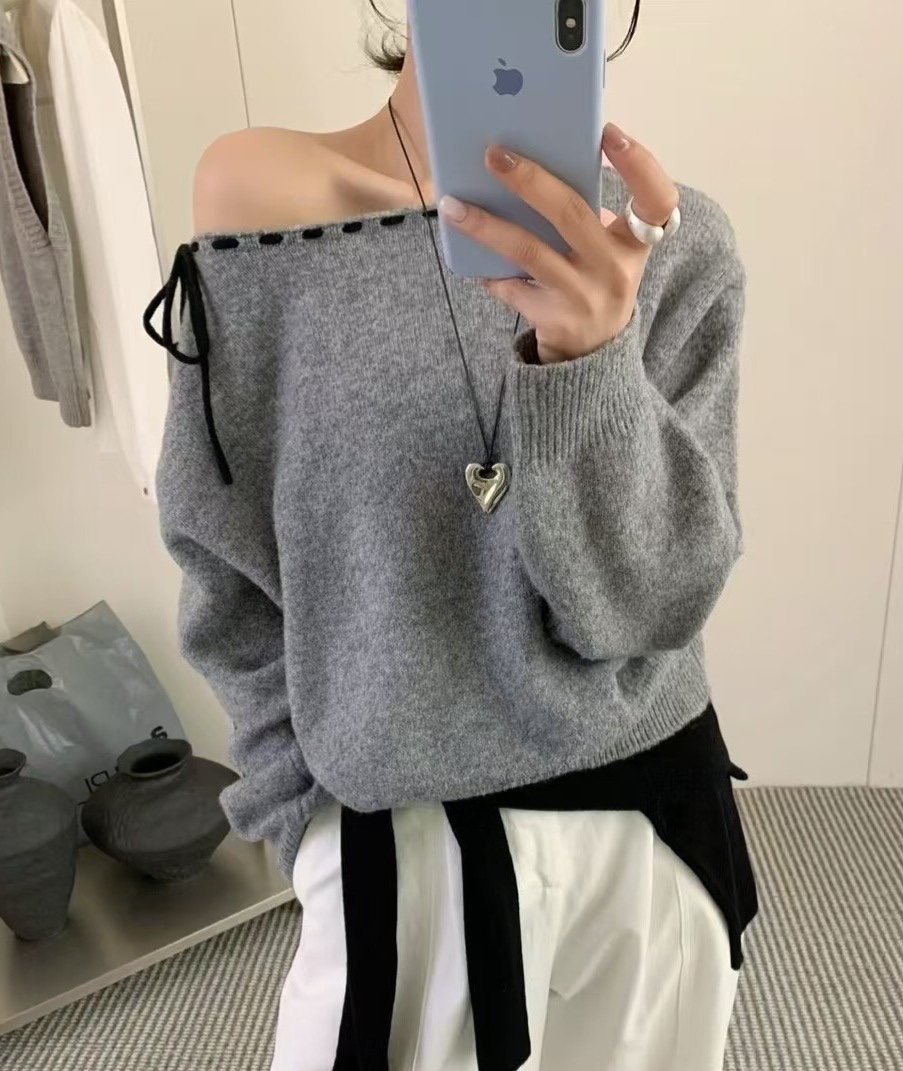 OLA東大門㊣實拍女士新品25秋冬時尚推薦職業真品人氣針織衫mellor/OLA針織衫