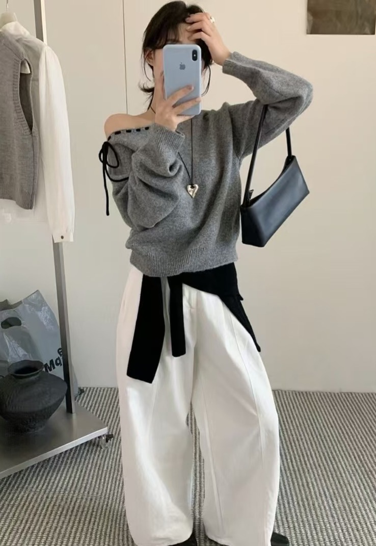 OLA東大門㊣實拍女士新品25秋冬時尚推薦職業真品人氣針織衫mellor/OLA針織衫