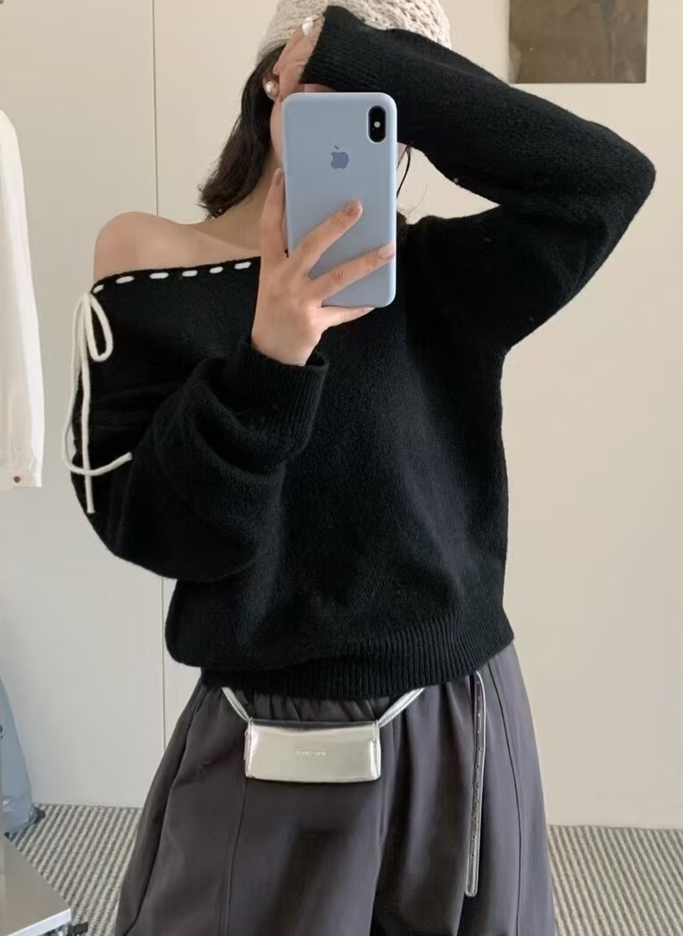 OLA東大門㊣實拍女士新品25秋冬時尚推薦職業真品人氣針織衫mellor/OLA針織衫