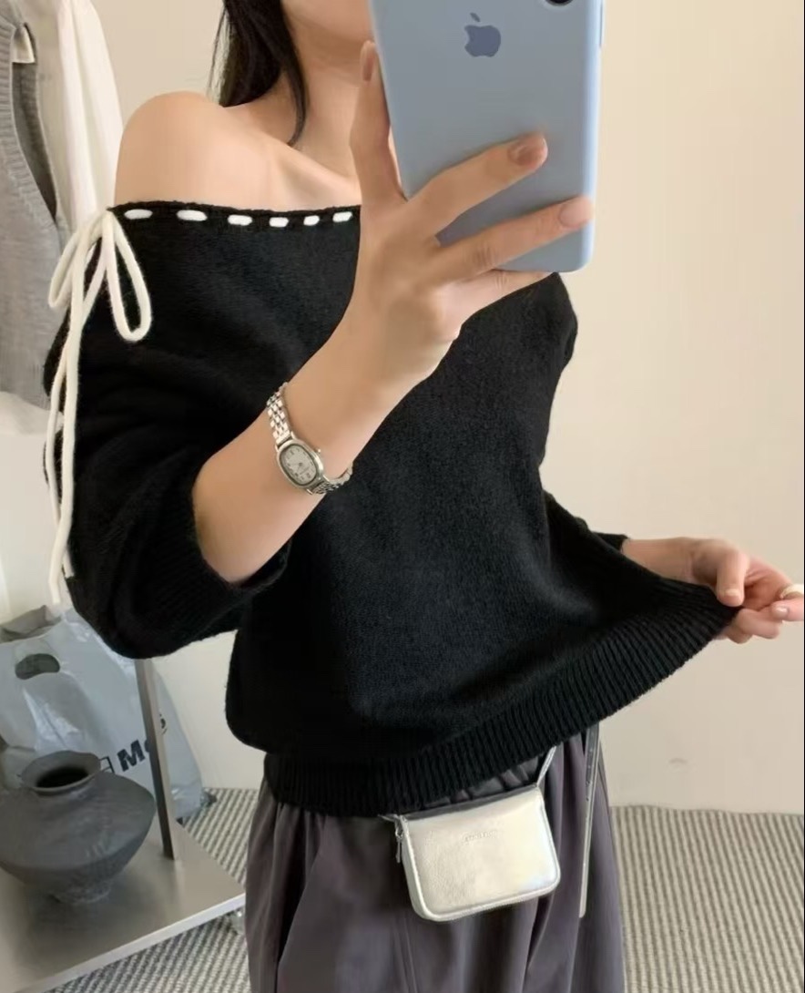 OLA東大門㊣實拍女士新品25秋冬時尚推薦職業真品人氣針織衫mellor/OLA針織衫