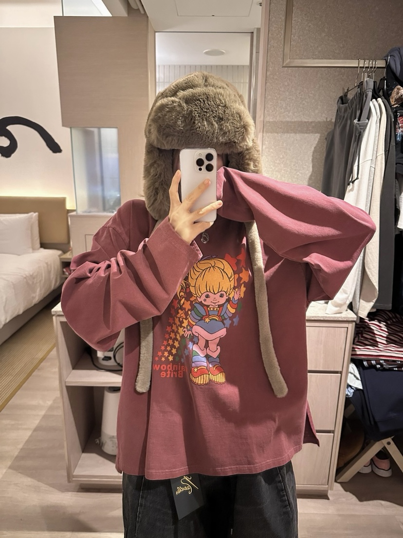 CRACKERS韓國代購㊣女士新品熱賣真品時尚職業長袖T恤蝴蝶結CRACKERS長袖T恤