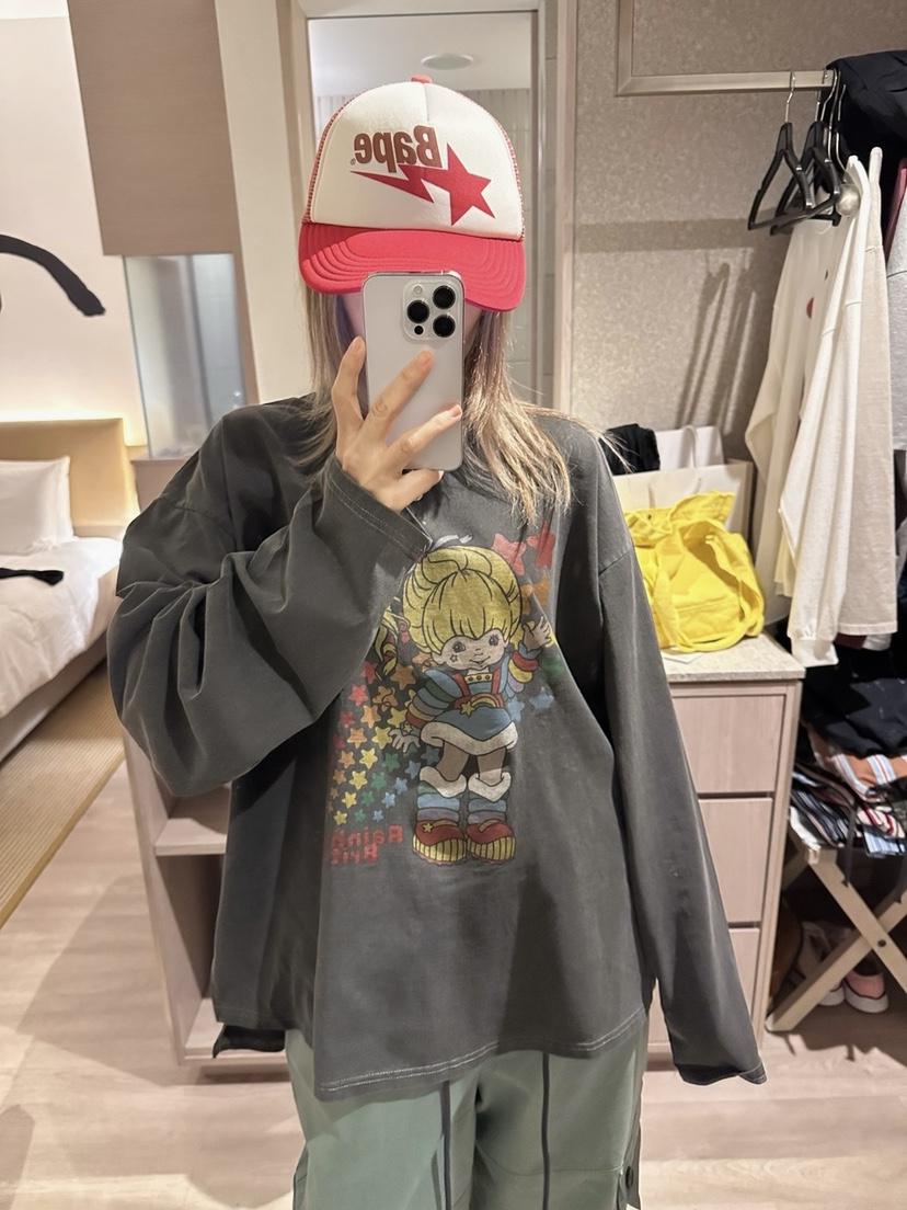 CRACKERS韓國代購㊣女士新品熱賣真品時尚職業長袖T恤蝴蝶結CRACKERS長袖T恤