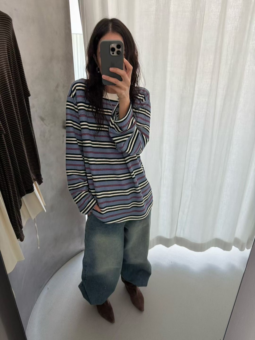 MINIMUZE韓國代購㊣女裝新品推薦真品職業休閑熱賣時尚長袖T恤MINIMUZE長袖T恤