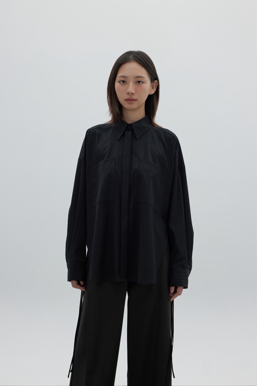 LE-PPL韓國直郵㊣女士新品人氣25秋冬熱賣時尚真品襯衫蕾絲衫LE-PPL襯衫/蕾絲衫圖色2