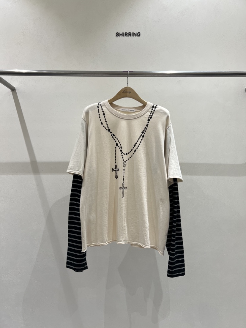 SHIRRING韓國代購㊣女裝新品職業25秋冬熱賣推薦人氣長袖T恤SHIRRING長袖T恤圖色3