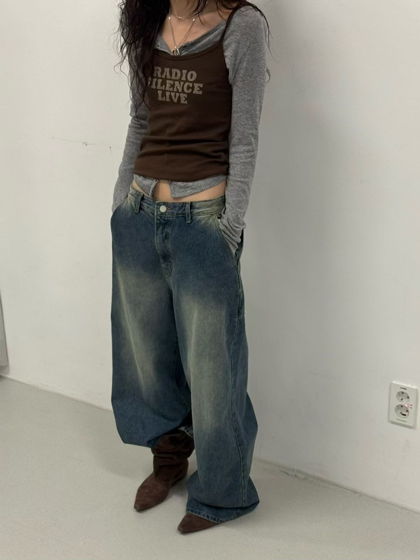 MINIMUZE韓國直郵㊣女裝新款25秋冬職業休閑時尚熱賣牛仔褲MINIMUZE牛仔褲