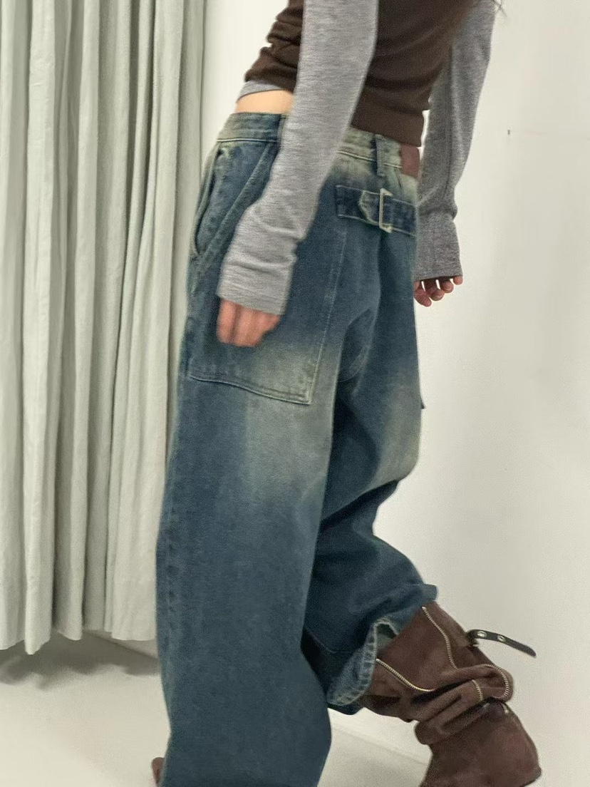 MINIMUZE韓國直郵㊣女裝新款25秋冬職業休閑時尚熱賣牛仔褲MINIMUZE牛仔褲