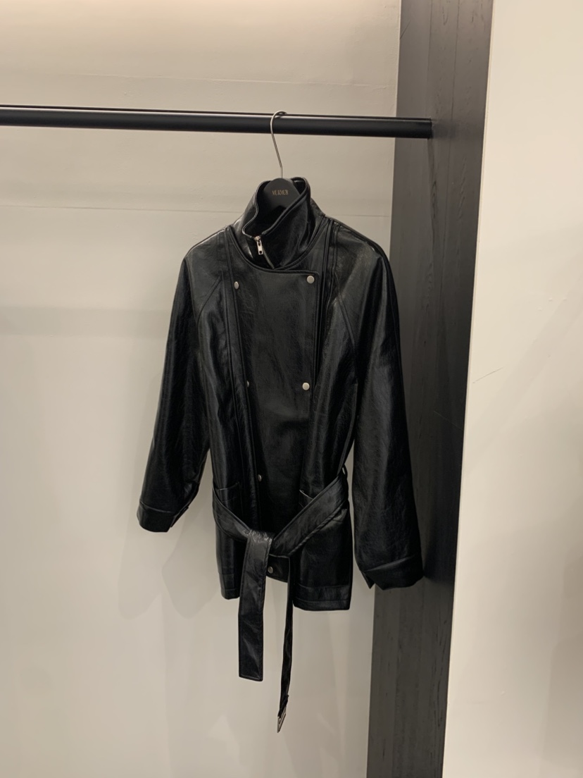 MURMUR東大門㊣直郵女裝新品休閑25秋冬職業熱賣夾克含腰帶MURMUR夾克