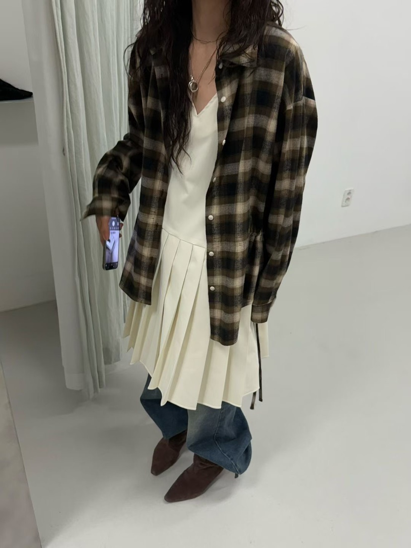 MINIMUZE韓國代購㊣女裝新款熱賣推薦真品休閑時尚25秋冬連衣裙MINIMUZE連衣裙
