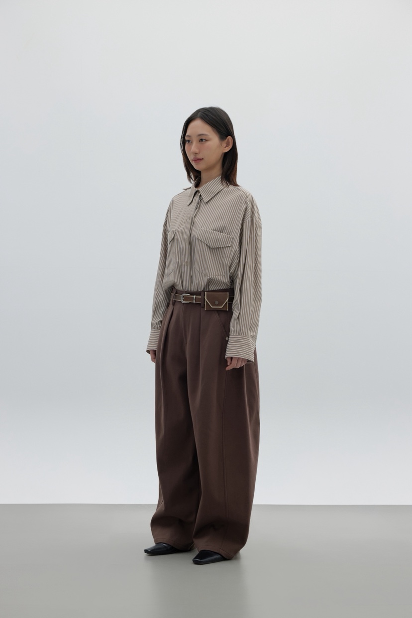 LE-PPL東大門㊣代購女裝新品推薦熱賣時尚25秋冬休閑褲不含腰帶LE-PPL休閑褲