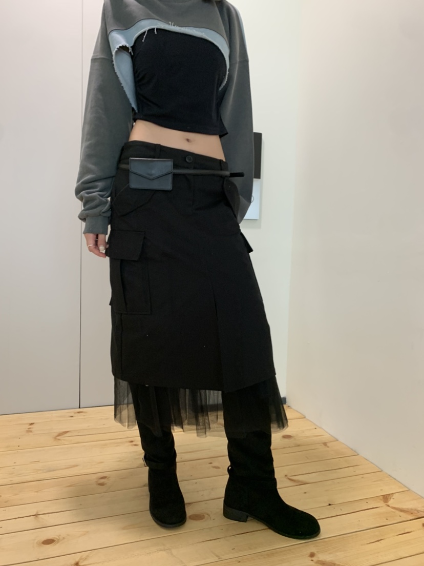 EYEL韓國直郵㊣女士新品時尚職業25秋冬推薦熱賣半身裙中短裙EYEL半身裙/中短裙