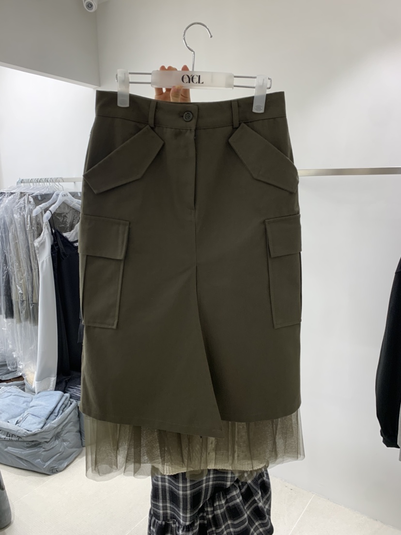 EYEL韓國直郵㊣女士新品時尚職業25秋冬推薦熱賣半身裙中短裙EYEL半身裙/中短裙