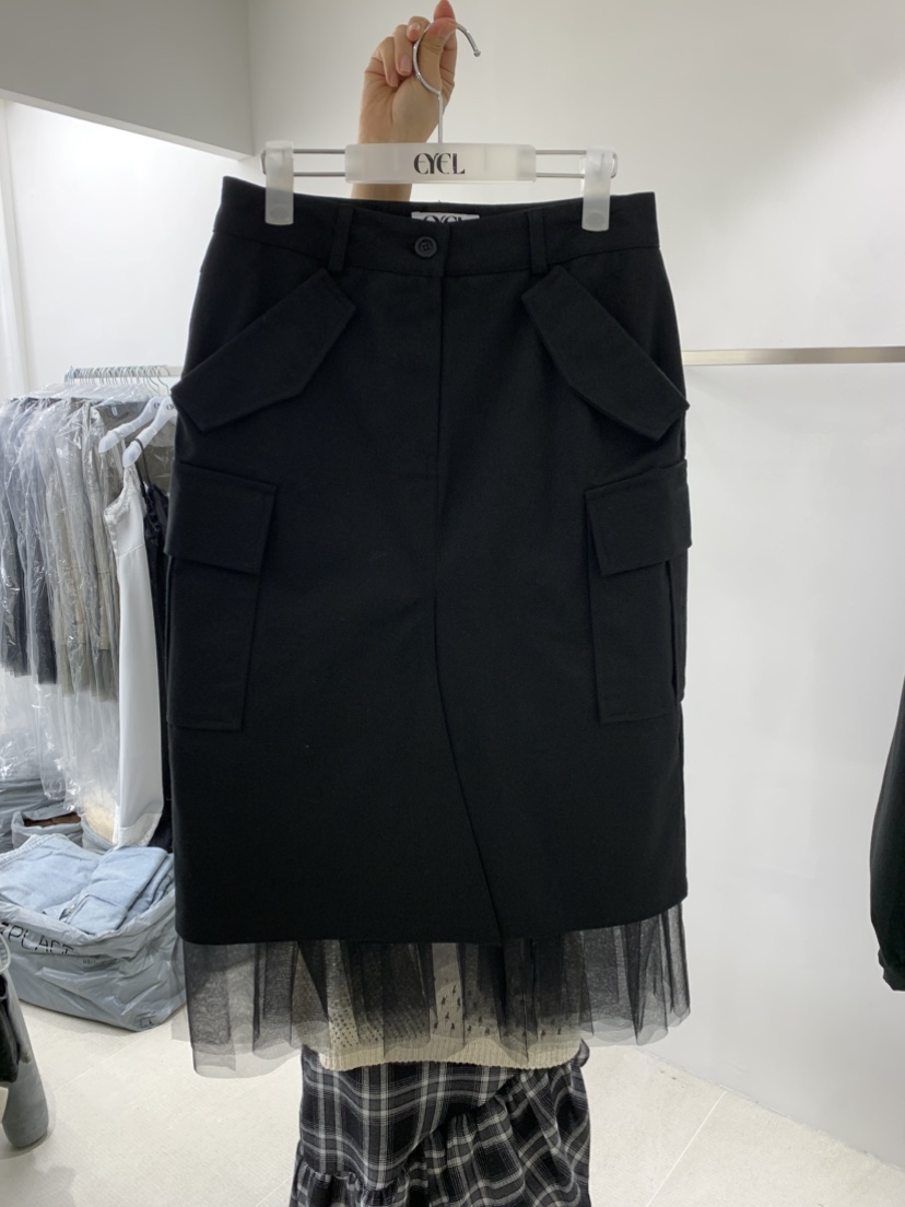 EYEL韓國直郵㊣女士新品時尚職業25秋冬推薦熱賣半身裙中短裙EYEL半身裙/中短裙圖色2