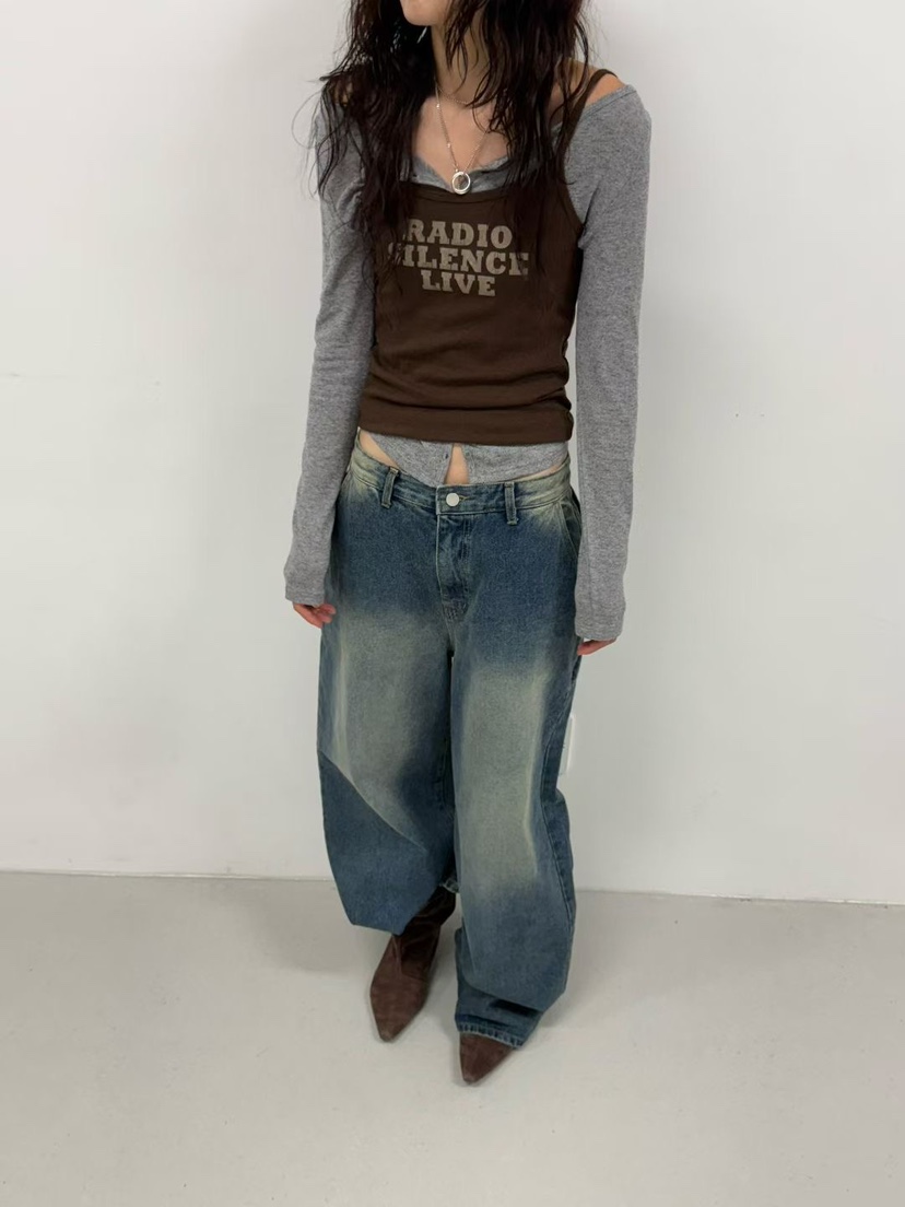 MINIMUZE韓國直郵㊣女士新款職業人氣休閑推薦25秋冬長袖T恤MINIMUZE長袖T恤